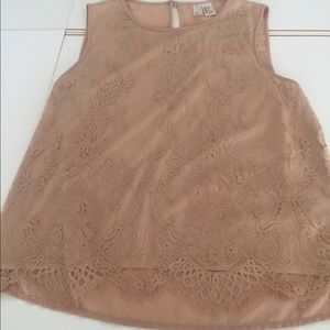 Sleeveless Lace Top